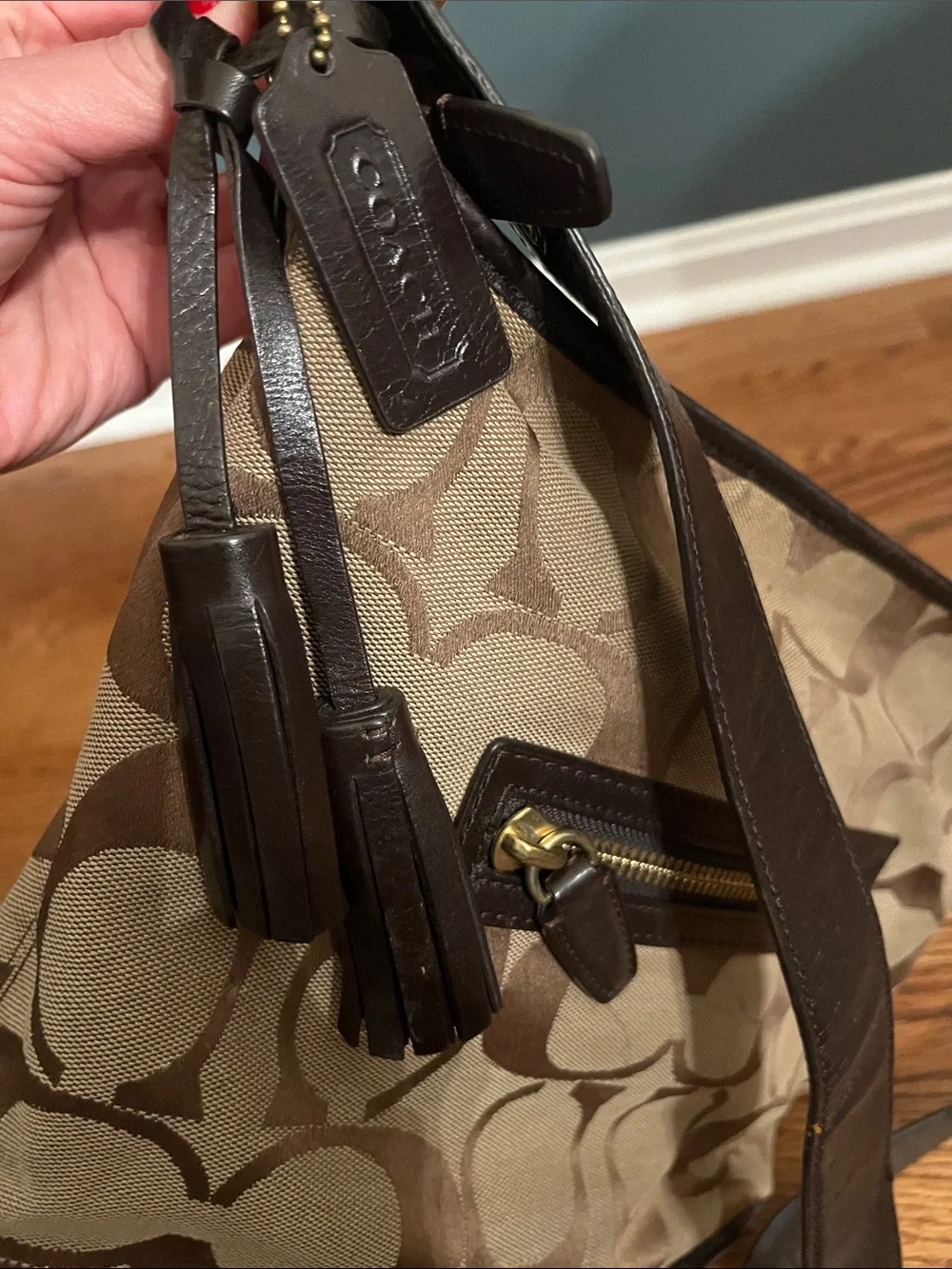 Coach Legacy Signature Hobo Duffle Bag 21149